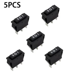 5 pcs x AC 15A 250V /20A 125V 3 Pin SPDT KCD3 ON-OFF-ON 3 Position BLACK Boat Rocker Switch