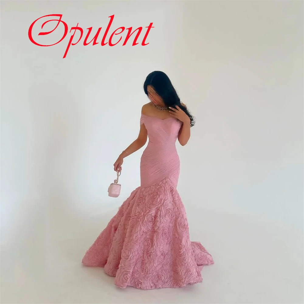 

Изысканное розовое вечернее платье из органзы по индивидуальному заказу, темпераментное платье без бретелек с короткими рукавами, платье для выпускного вечера, вечернее платье высокого качества