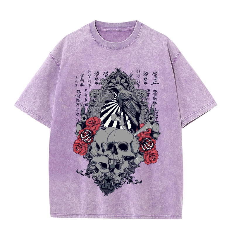 

Дизайнерская футболка унисекс Y2k Одежда Череп Женский топ Женские топы Повседневные женские футболки Большие размеры Женская одежда Уличная одежда