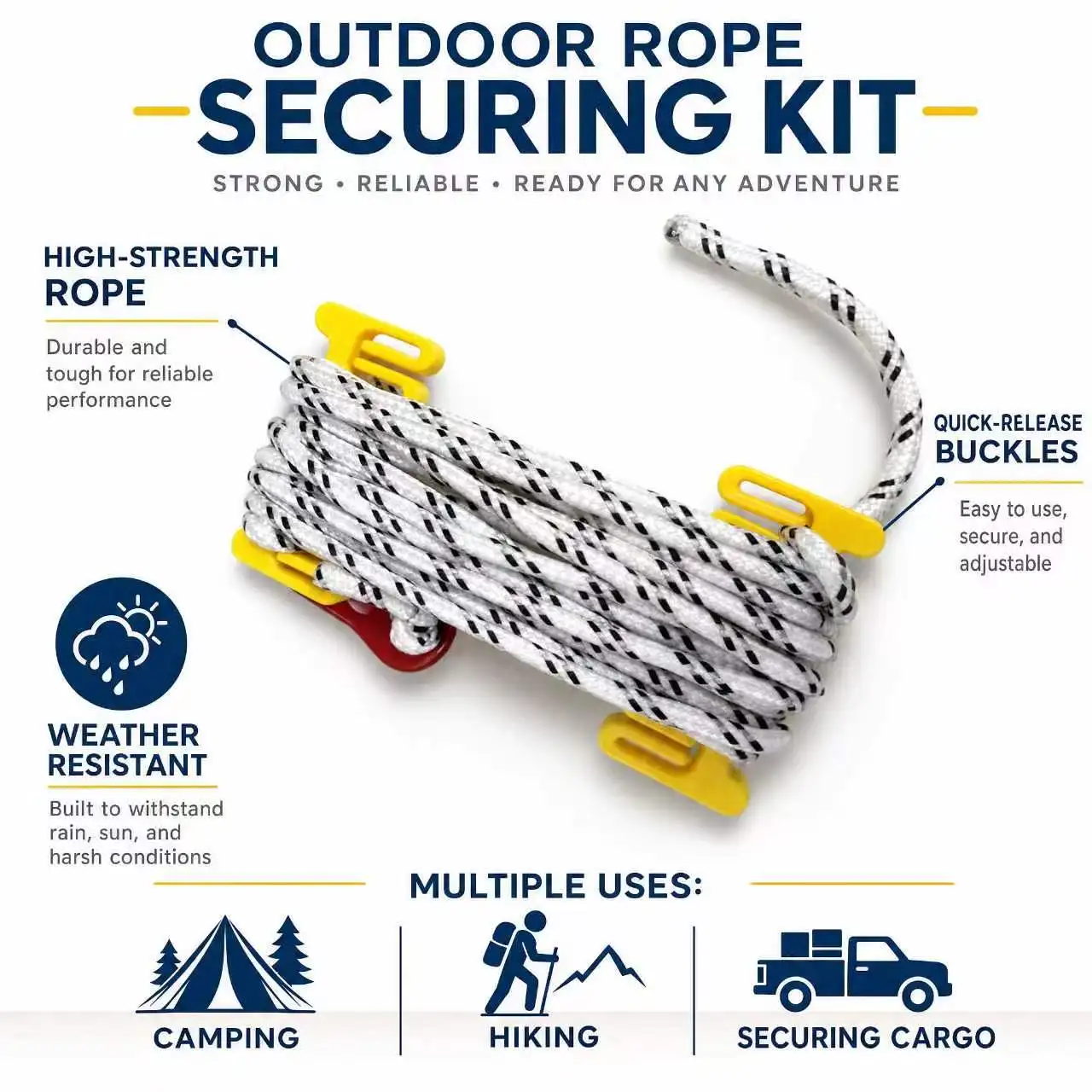 3D Multicolor Tear Resistant Parachute Cord  Strong Portable Outdoor Camping Survival Rope Kit Umbrella Tent Lanyard Strap Cloth