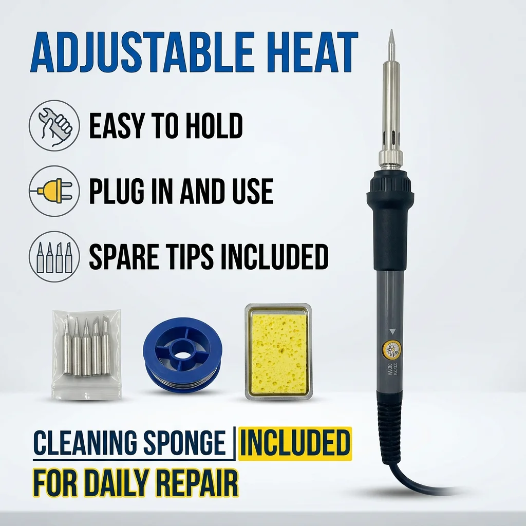 1/5pcs 60W Adjustable Temperat - đánh giá và giá Electronics Repair Kit With Soldering Iron