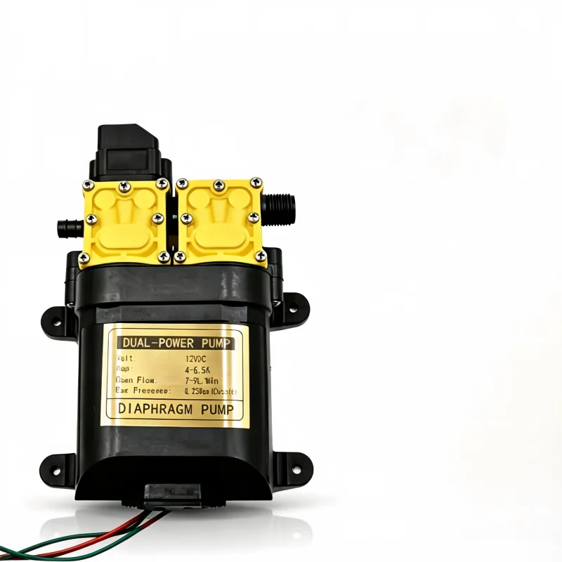 12V DC High Pressure Agricultural Water Pump 7A 10L/min Dual-Core Auto Sprayer for Farm Irrigation image 6