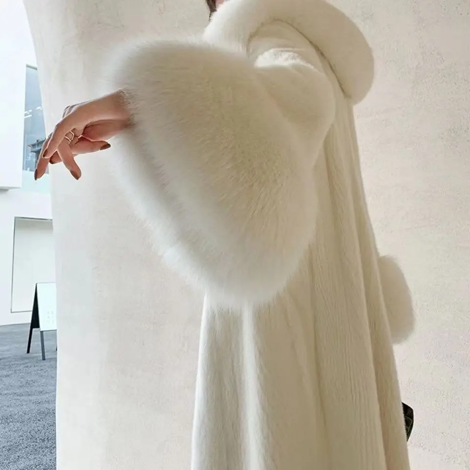 Faux Fur Coat Long Overcoat Autumn Winter Coats and Jackets Women\'s Jackets Loose Korean Fur Jacket Chaquetas Para Mujer