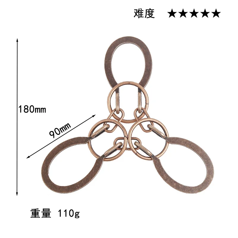 لغز دعابة الدماغ المعدنية للبالغين والأطفال ، ألعاب فتح ، لعبة الألغاز السحرية ، ألعاب تعليمية مضحكة #5