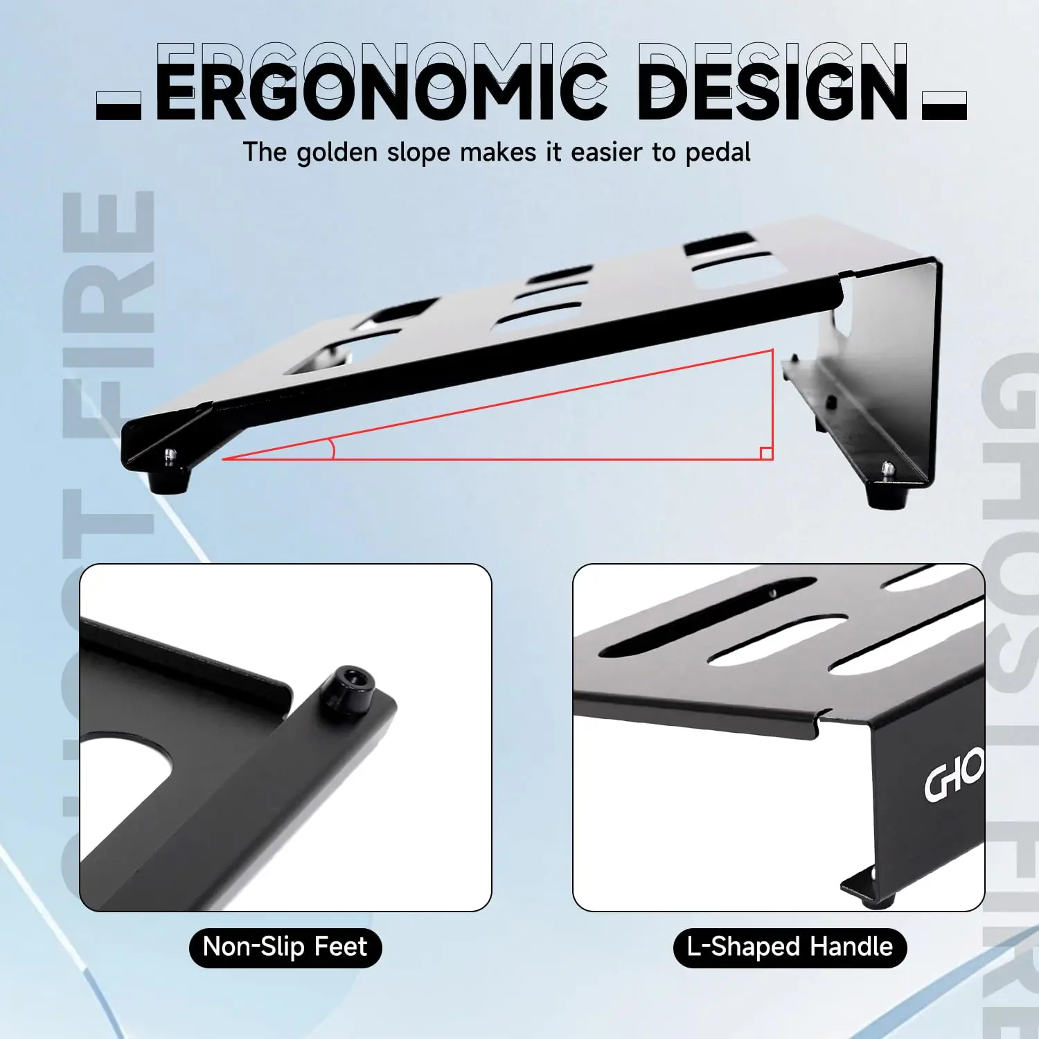 GHOSTFIRE Pedal Board ultrasottile effetto chitarra pedaliera in lega di alluminio ed effetti borsa a pedale accessori per chitarra, Serie U