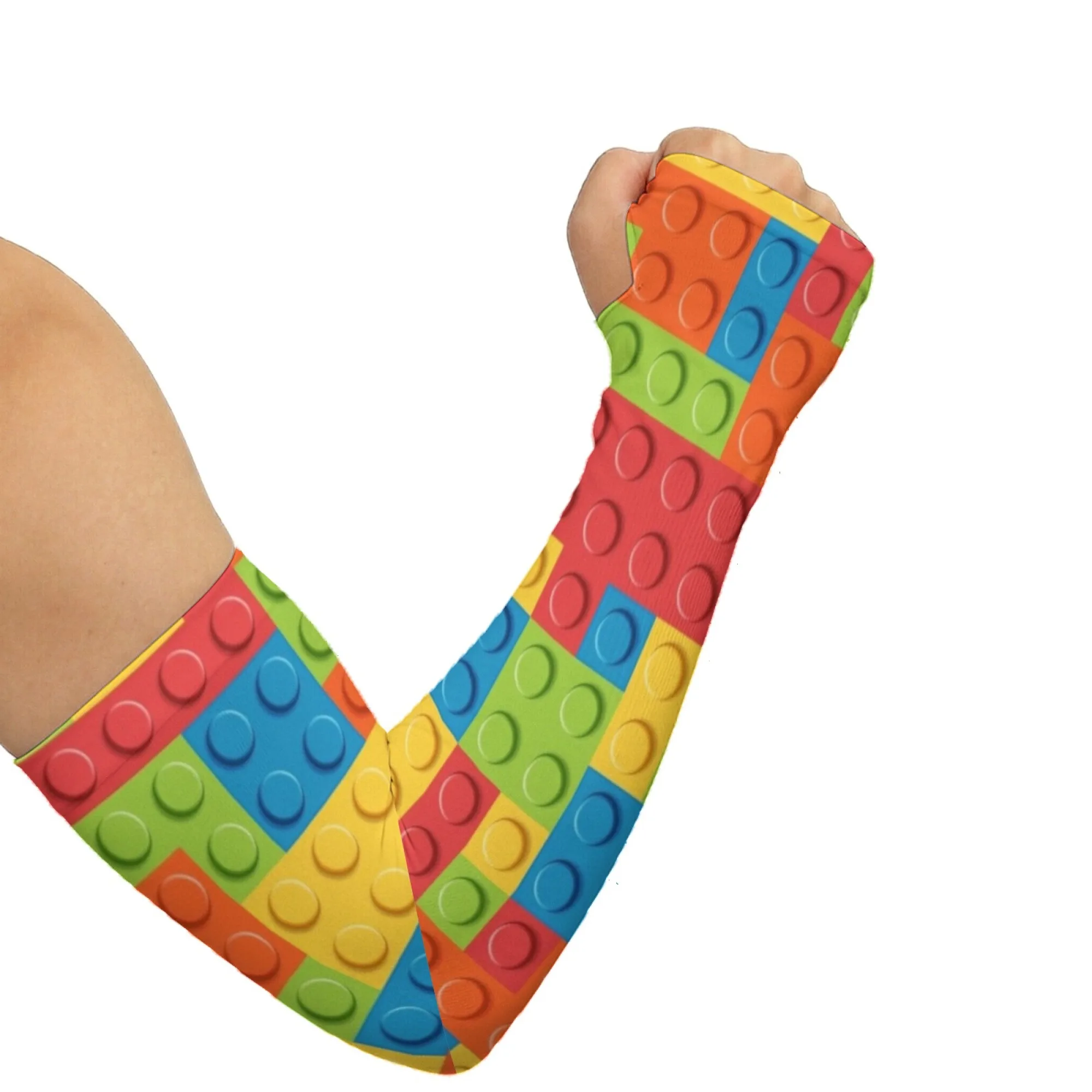 

Новые мультяшные эластичные нарукавники-конструкторы с защитой от скольжения для спорта, садоводства, активного отдыха и велоспорта