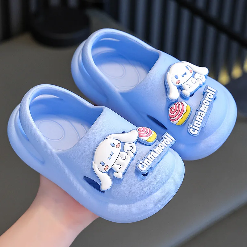 Sanrio Summer Children\'s Slipper Kids Sandals Girls Boys Garden Shoes Waterproof Non-slip Slippers Beach Hole Shoes