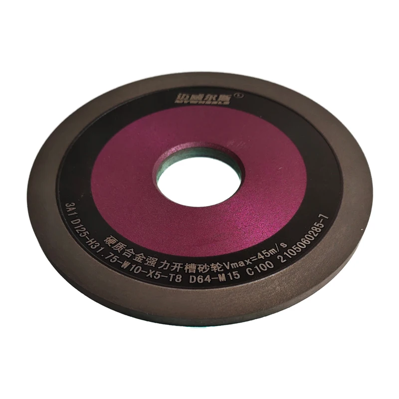 

3A1 125x31.75x10x5 Abrasive Tools Diamond Grinding Wheel Sharpening Stone for Cnc Machine Five Axis Grinding Machine