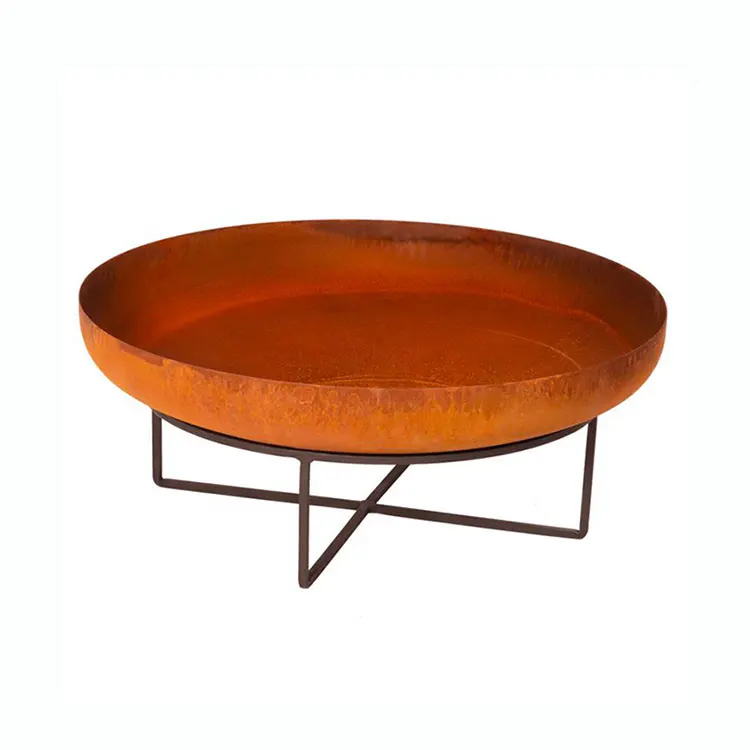 Customized Corten Steel Fire Pit and Water Bowl Fire Pit Bowl Outdoor Garden