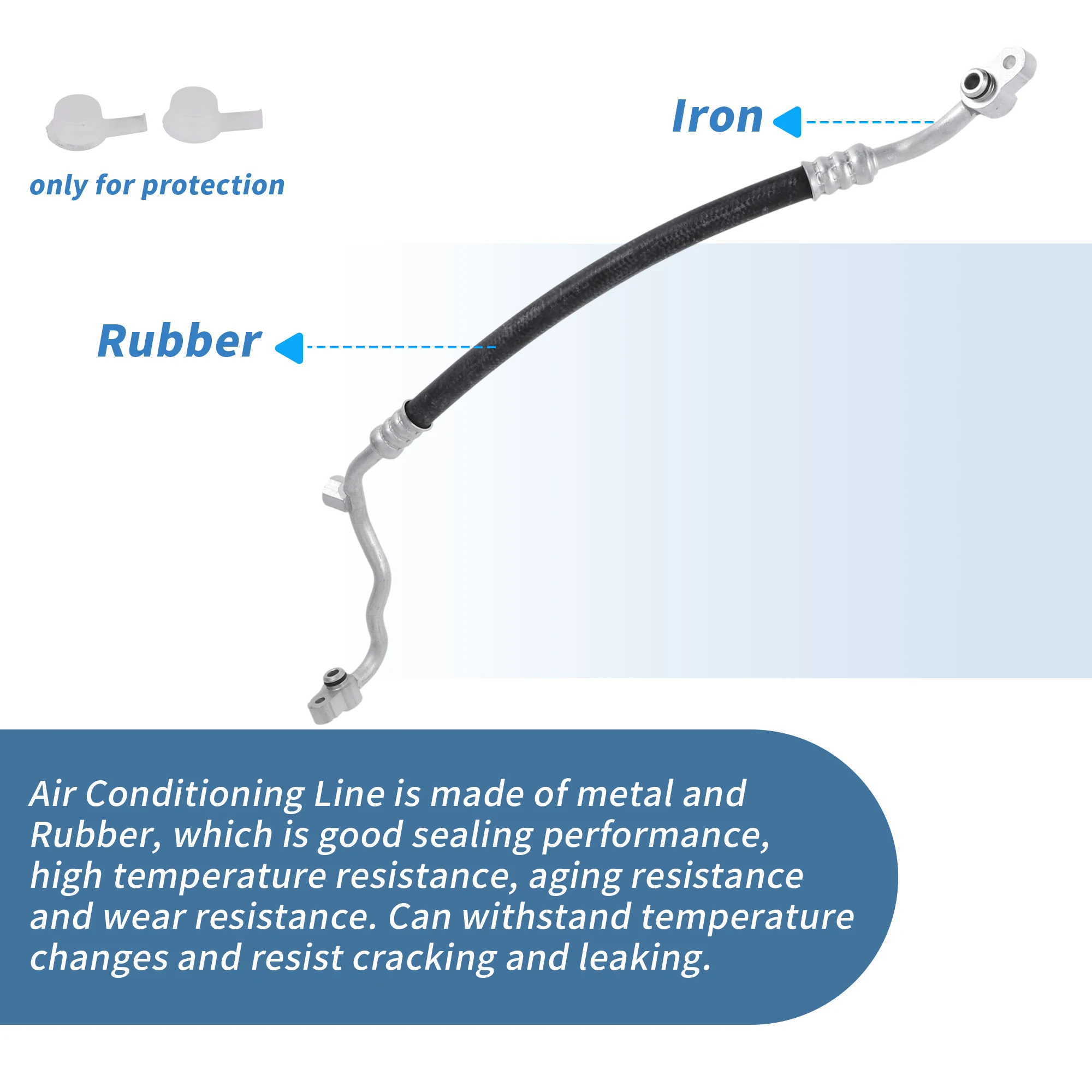 X Autohaux Auto A/C Refrigerant Liquid Hose for Honda Civic 2016-2021 Pressure Hose Air Conditioning Pipe Line No.80315THAH01