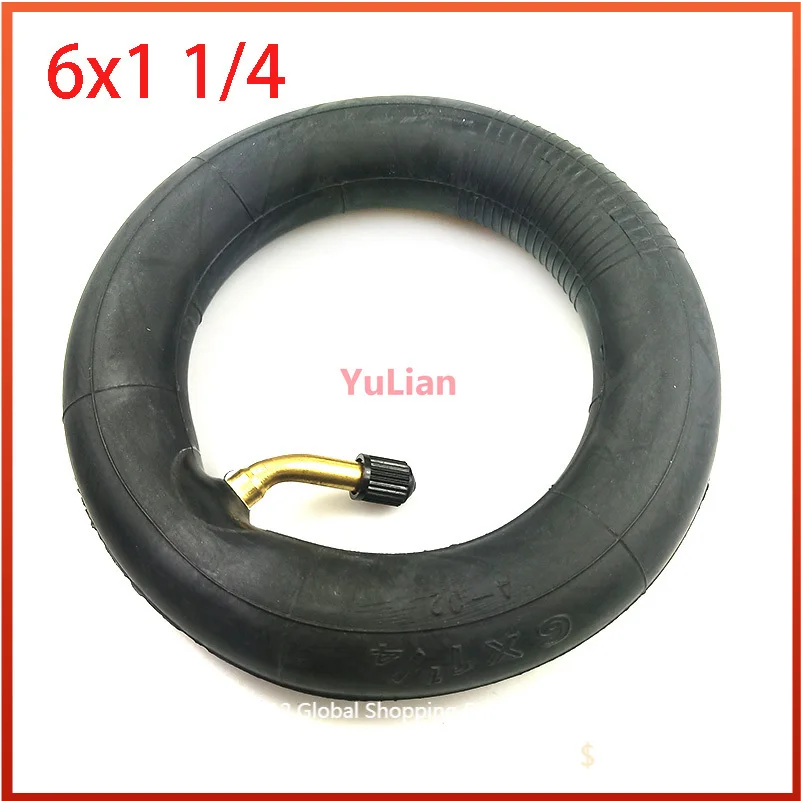 6 Inch 6x1 1/4 Inner Tube 6X1.25 for Small Surf Electric Scooter Motorcycle A-Folding Bike Accessory