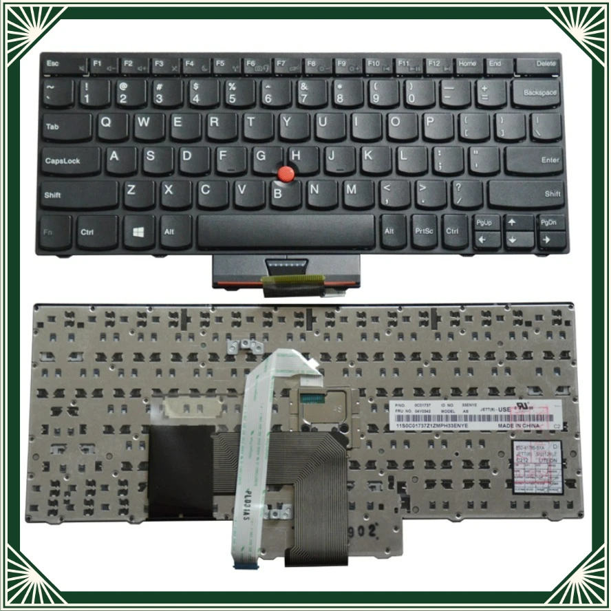Laptop Replacement Keyboard for Lenovo Thinkpad S230U S230I S230 E230S E135 X130 X131