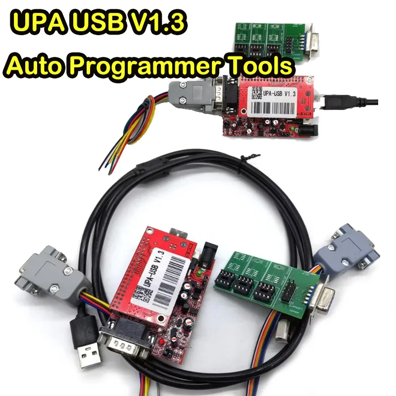 

2025 UPA USB V1.3 Auto Programmer Tools Full Set with Adapters Main Unit Test Cable Chip Jumper Connector for ECU Chip Tuning