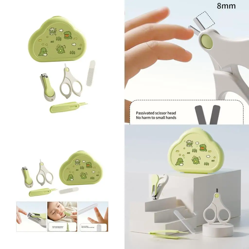 

Newborns Care Tool Baby Friendly Nails Clippers Nails Scissors with Nails File A2UB