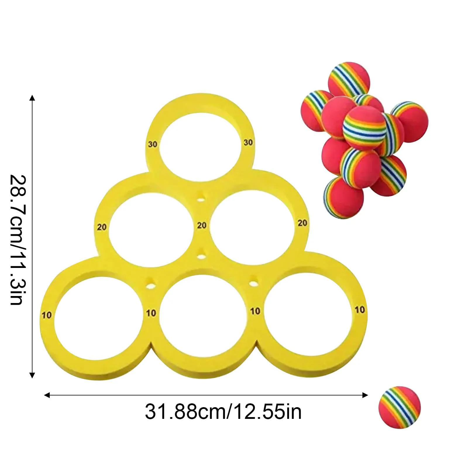 Fun Pool Floating Ring Toss Game Set Perfect For Family Swimming Fun Interactive Inflatable Pool Toy Ring Toss With Colored Ball