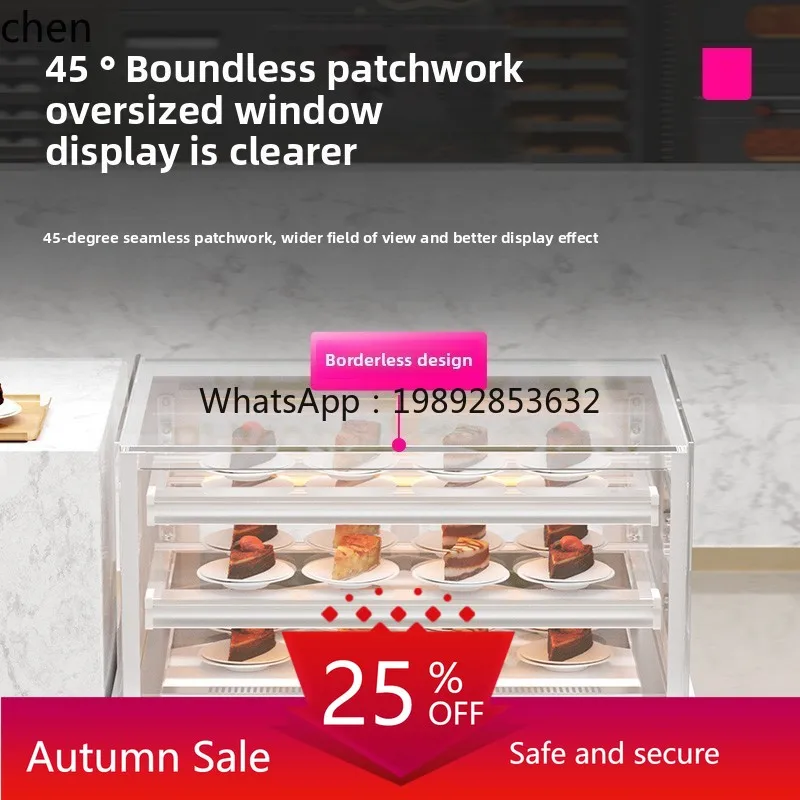 

cake display cabinet refrigerated arc air-cooled, desktop small fruit sushi fresh-keeping freezer