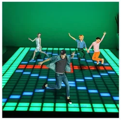 Led dance game floor interactive led floor projector Active game software for sale