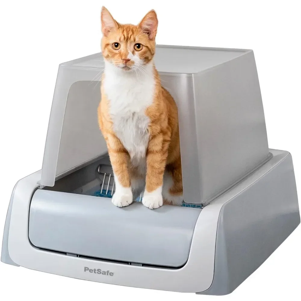 

For Crystal Plus Front-Entry Self-Cleaning Cat Litter Box - Never Scoop Litter Again - Hands-Fre