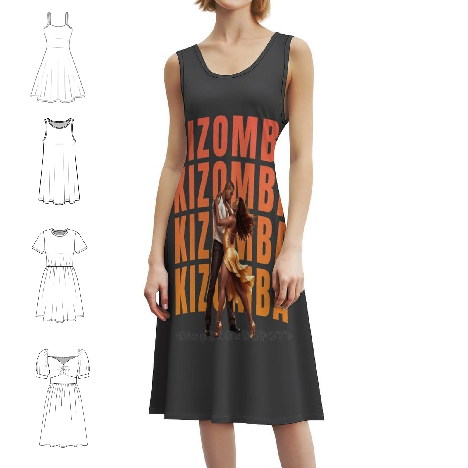 

Kizomba Dancer пара дизайн платье с цветочным принтом для женщин весна-лето повседневное платье для вечеринки Kizombadance Dancelovers