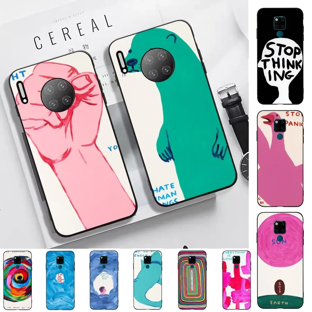 D-David S-Shrigley Phone Case For Huawei Mate 10 20 30 40 50 lite pro Nova 3 3i 5 6 SE 7 pro 7SE