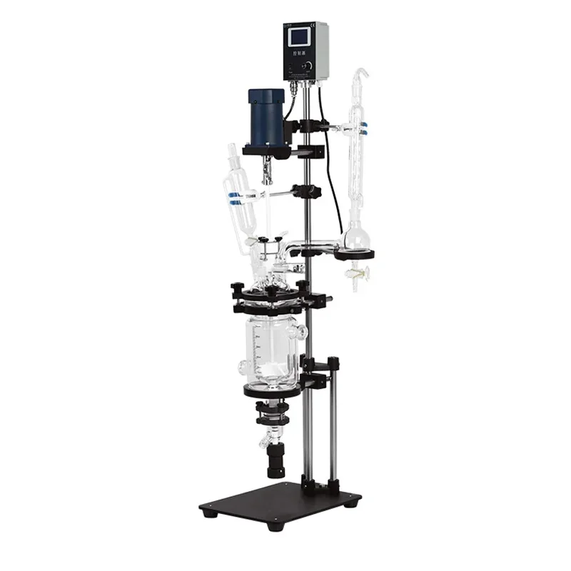 Double Layer Glass Reactor Laboratory High-temperature and High-pressure Hydrothermal Synthesis Single-layer Reactor