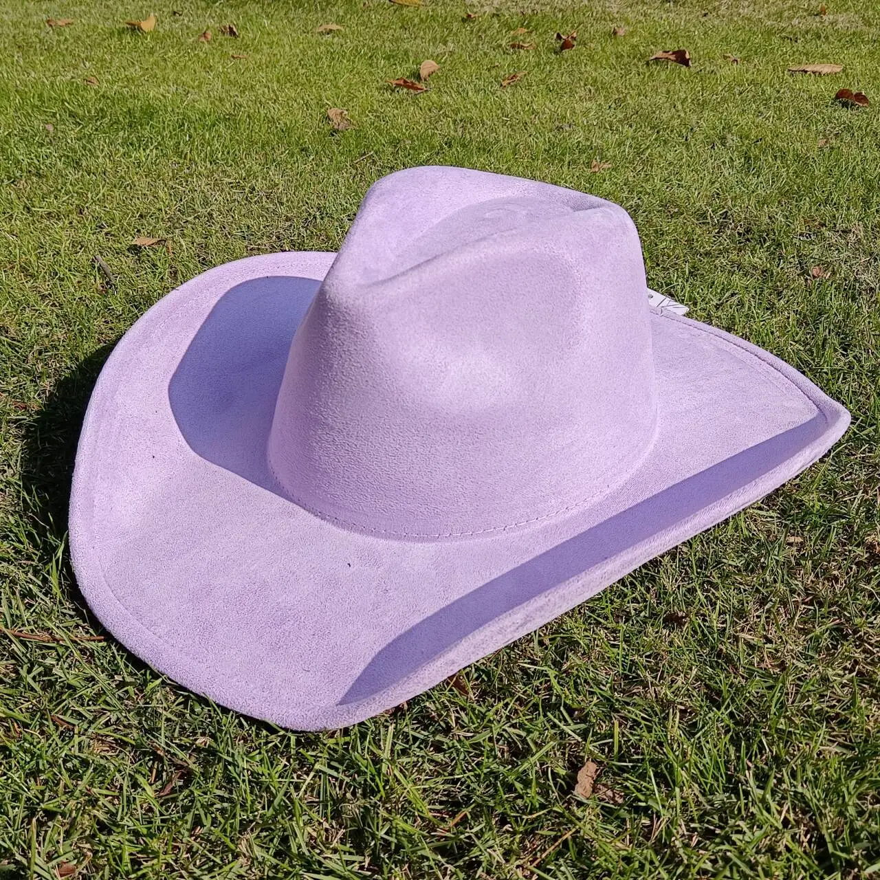 Western Premium Wildleder-Cowboyhut Stilvoller Fedora-Hut aus Wildleder für Damen und Herren Perfekt für festliche Outdoor-Aktivitäten – Detail 18