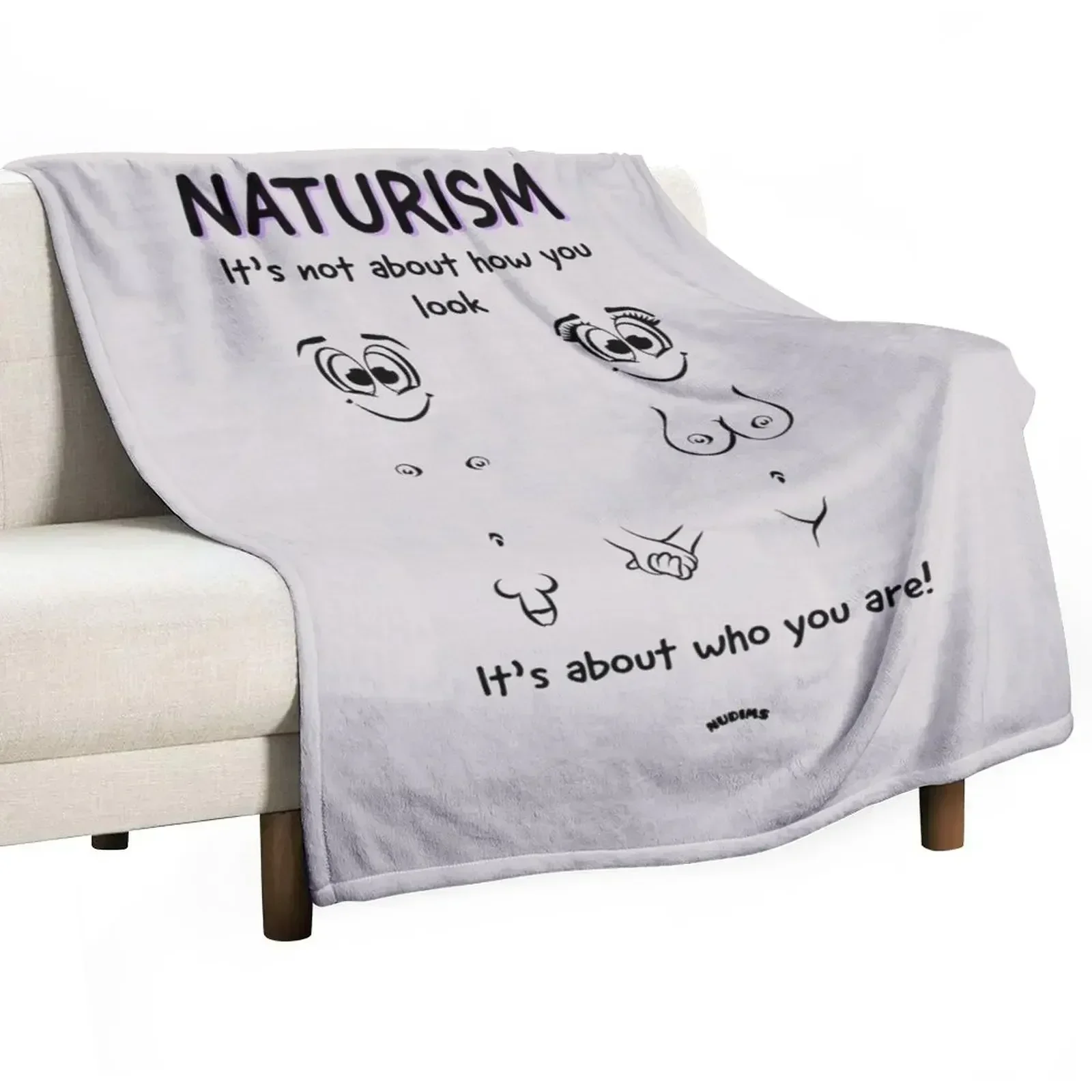 

Naturism It's not about how you look - couple front Throw Blanket christmas decoration Sofa Blankets