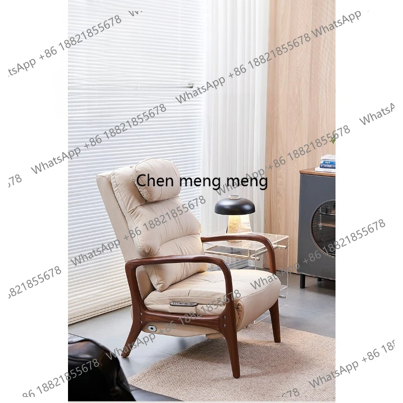 

Электрическое кожаное кресло-реклайнер M7 из массива дерева с удобной поддержкой, для гостиной, из орехового дерева, для отдыха и досуга