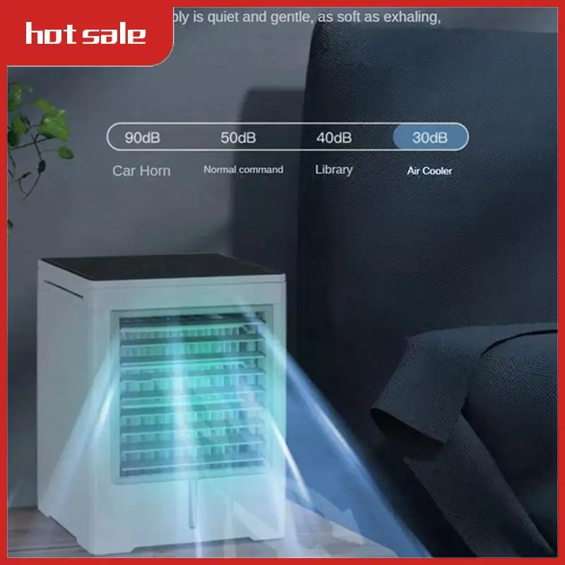 A57M-Portable Air Conditioner Fan Evaporative Mini Air Cooler, USB Powered Touch Screen Desktop Cooling Fan For Home Office