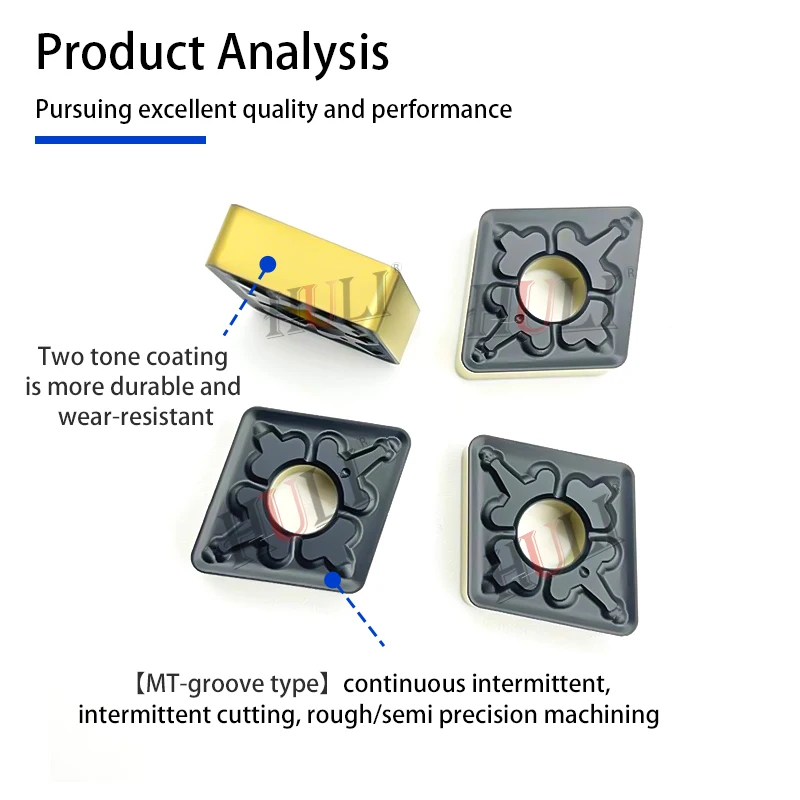 HADSTO CNMG Dual Color Steel Special Series CNMG120404R-M L-M HQ GF CNMG120412 MT GT GQ HS8125 CNC Lathe Carbide Turning Inserts - Image 4