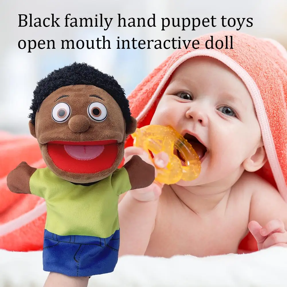 Mooie Kids Handpop Kawaii Speelgoed Rollenspel Familie Open Mond Handschoen Ventriloquist Vertel Verhaal Puppets Poppen Kinderen Charme Gift