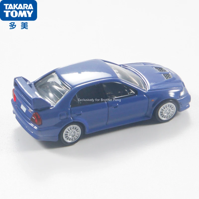 TAKARATOMIA 1/64 Tomica Premium TP13 MITSUBÊS! LANCER EVOLUTION VI GSR Modelo de carro Simulação Modelo de carro Ornamentos Presentes para meninos