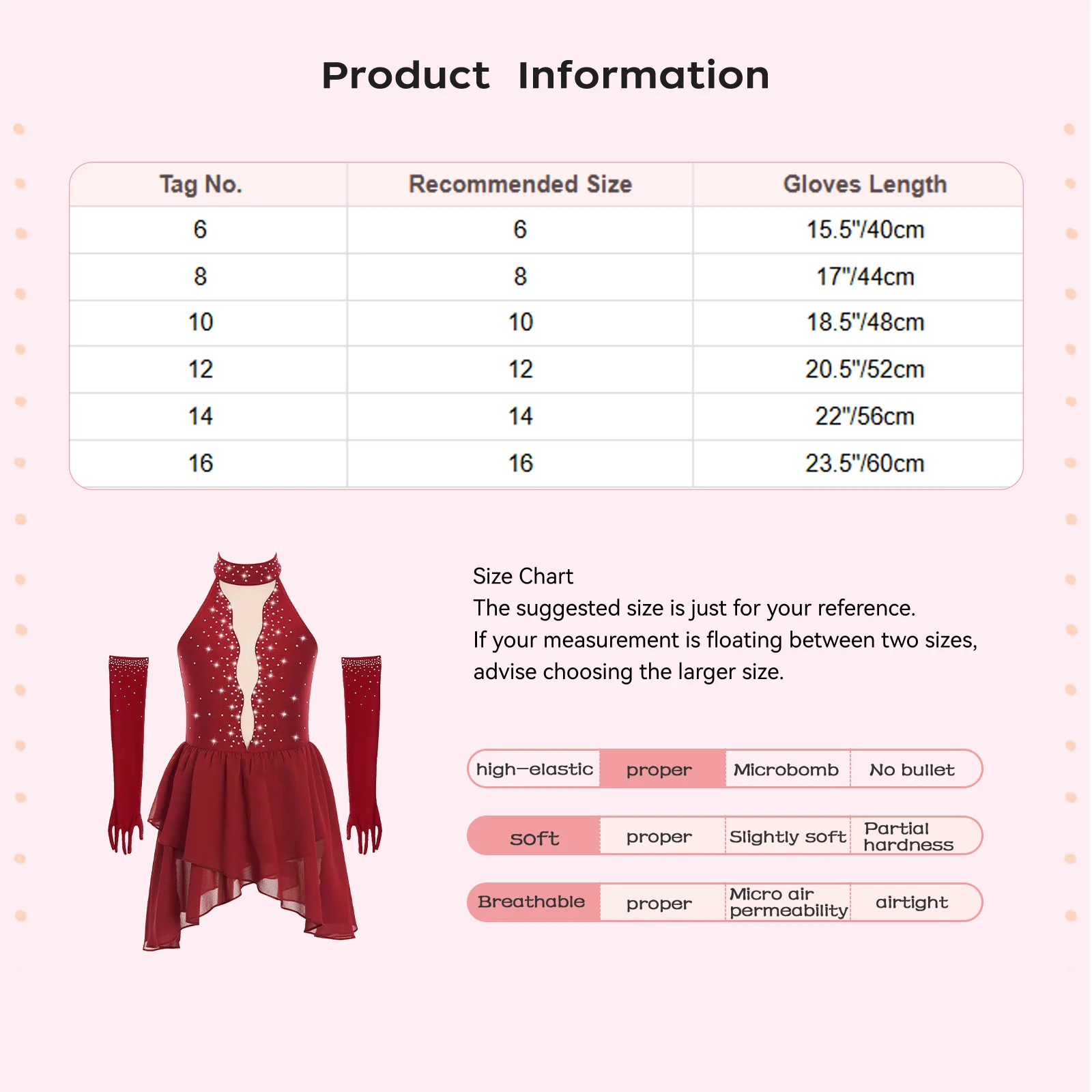 Criança sem mangas patinação artística roupas de dança meninas strass malha bainha irregular vestido + luvas ballet lírico conjuntos de dança moderna