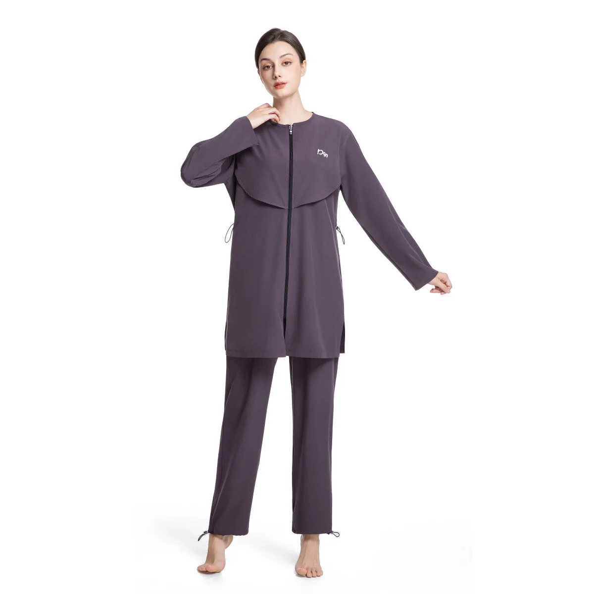 Modest Muslim Burkini Swimwear for Women 3 Piece Long Sleeve Full Length Pants With Hat Conservative Beach Swimming Costume