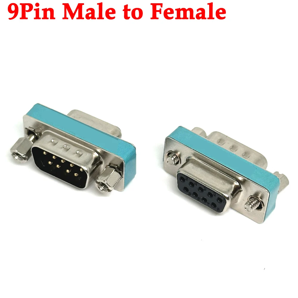 

1/3PCS DB9 9Pin Male to Female/Male to Male/Female to Female/ Mini Gender Changer Adapter 485 Serial plug 120 ohm Connector