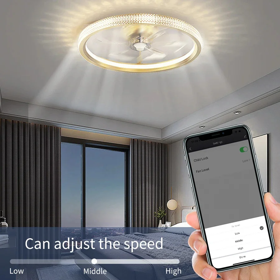 WiFi Tuya Ceiling Fan Light Smart Switch Touch Interruptor Alexa Echo Smart Life App/Voice Control Various Speed Regulation