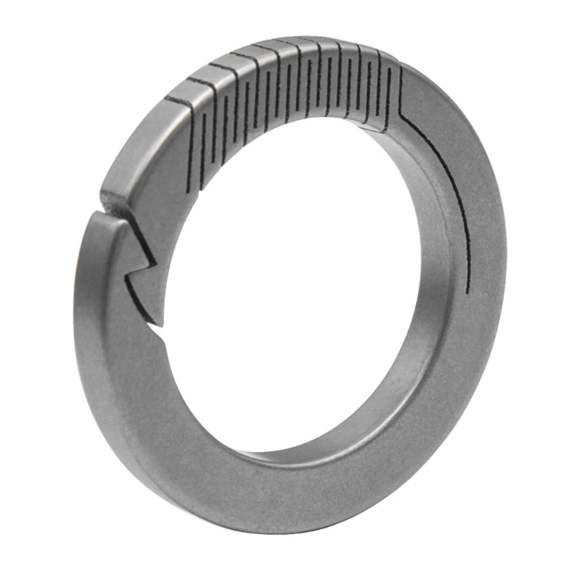 

Titaniums Carabiner Keyring Round Keychains Carabiner Clip Quick Releases Connectings KeyChains Spring Snap Keyring