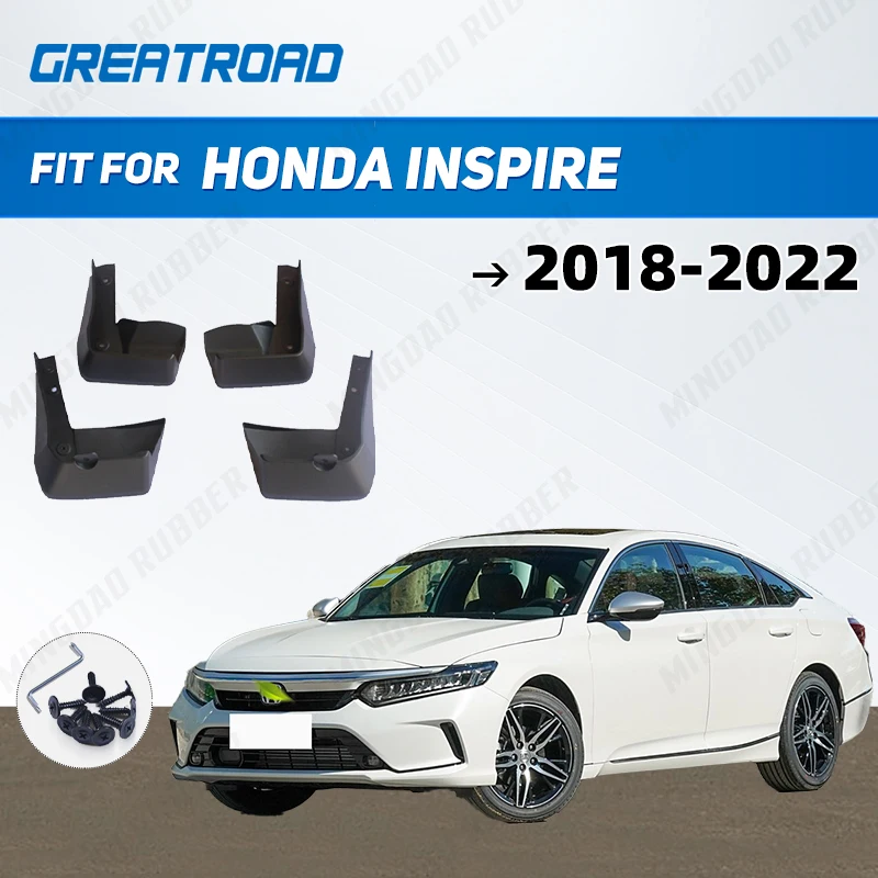 

For Honda inspire 2018-2022 2019 2020 2021 Fender Mudguard Mud Flaps Guard Splash Flap Mudguards Car Accessories