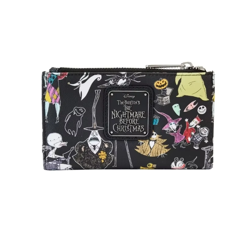 กระเป๋าสตางค์ดิสนีย์ ไนท์แมร์ บีฟอร์ คริสต์มาส น่ารัก กระเป๋าสตางค์แบบหนีบเงินลายฮาโลวีน กระเป๋าใส่บัตรการ์ตูนสำหรับเด็ก ของขวัญเทศกาลสำหรับเด็กชายและเด็กหญิง