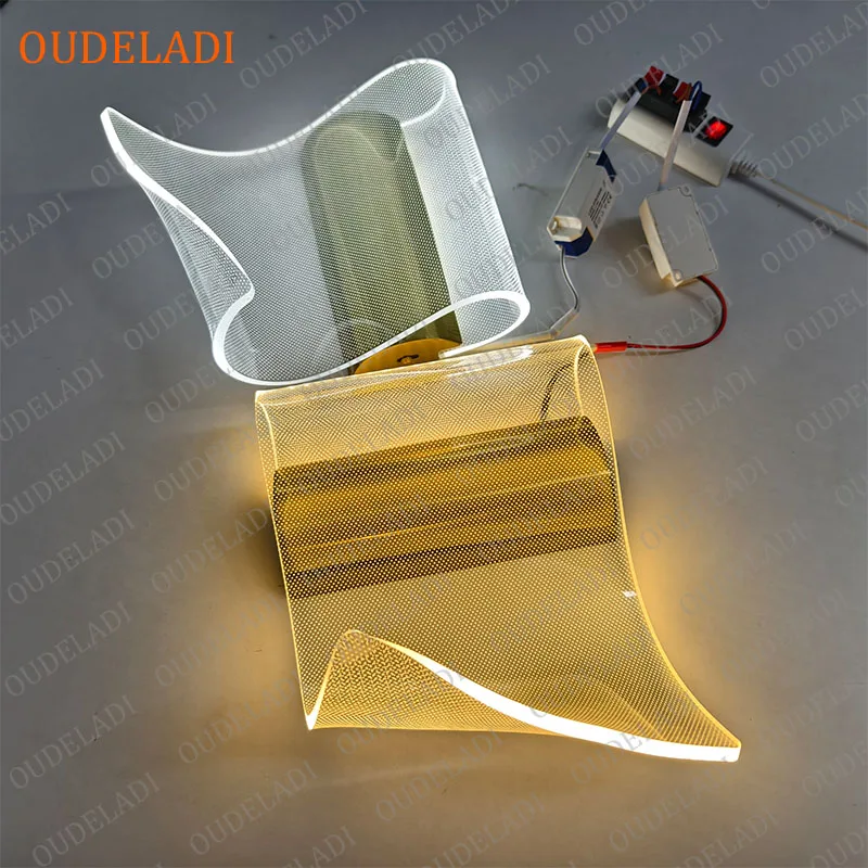 

OUDELADI Acrylic Wall Lamps Heavenly Book design Luminaire LED living room background wall sconce Decor Bedroom Aisle lamp