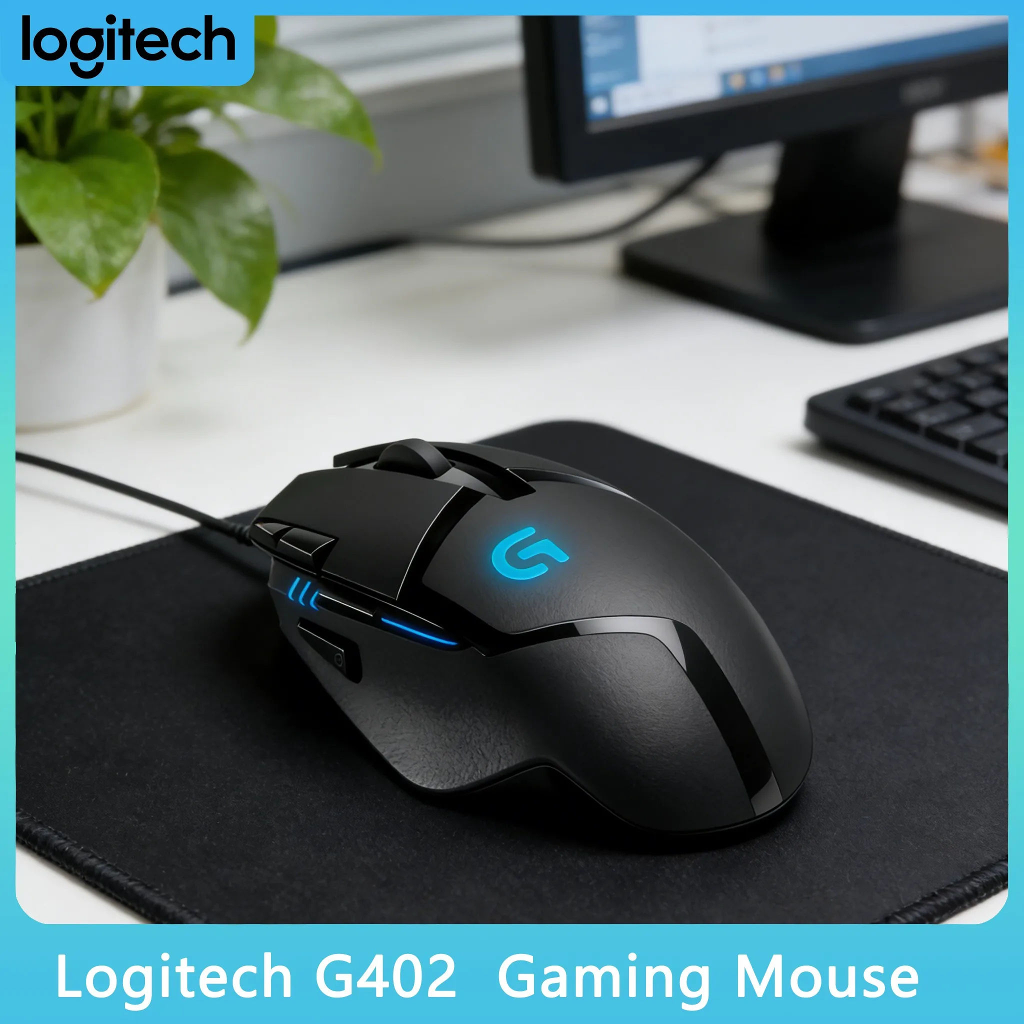 

Logitech G402 Macro Programmable Mouse PUBG LOL CF Exclusive