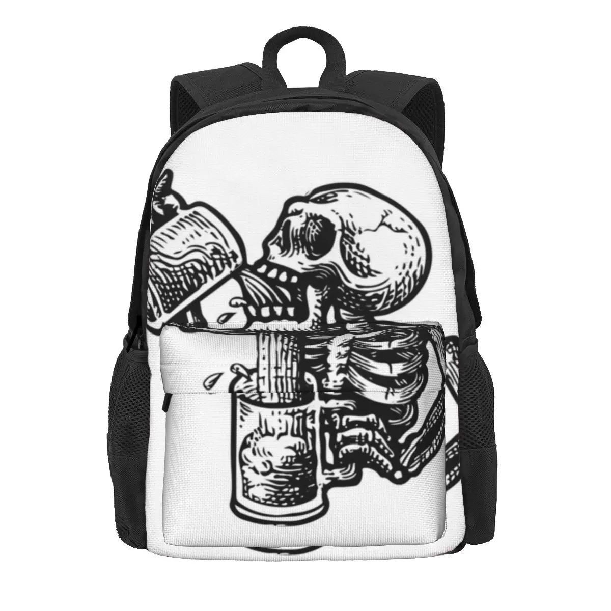 Betrunkene Schädel Rucksäcke Jungen Mädchen Bücher tasche Kinder Schult aschen Cartoon Kinder Rucksack Reise Rucksack Umhängetasche große Kapazität