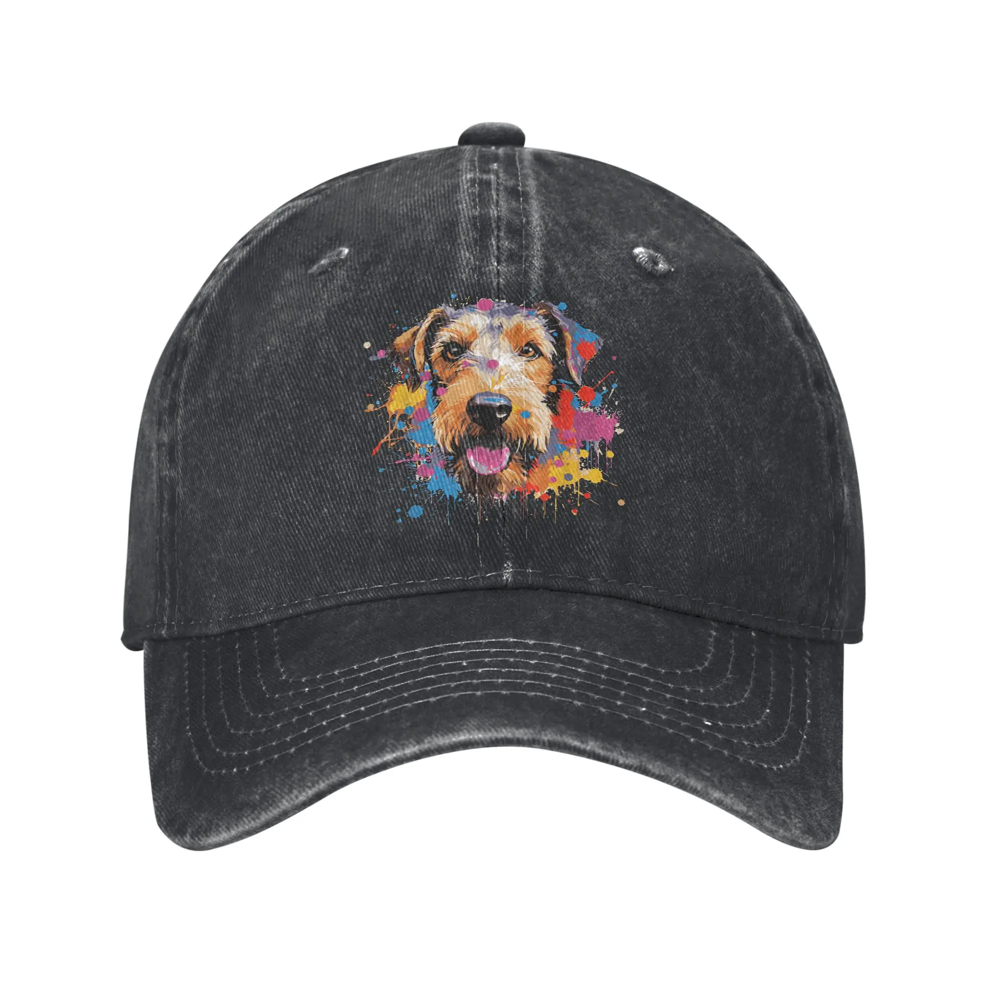 

Baseball Cap Wire Hair Fox Terrier Spring Fashion Trucker Hat Unisex-Teens Design Kpop Rock Sun-Proof Snapback Cap