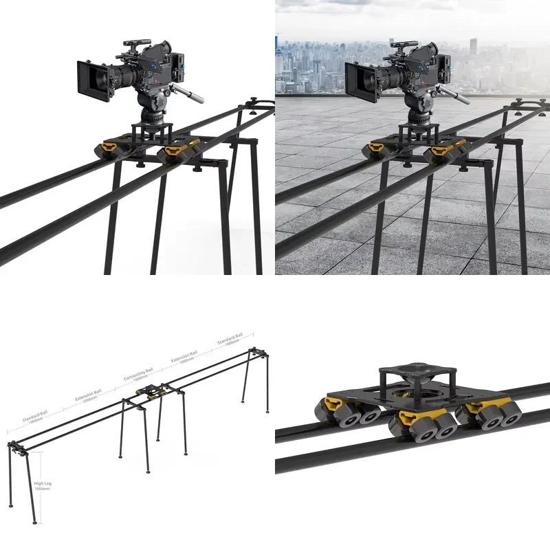 Greenbull BX300L 4m Track Camera Motion Dolly Rail Aluminum Alloy Video Camera Slider For Camera