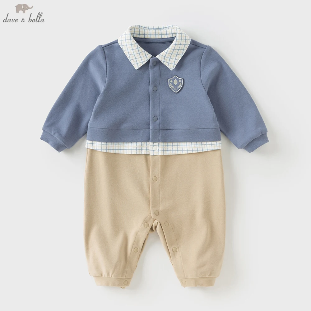 

Dave Bella Baby Jumpsuit Boys Autumn Spring Romper Gentle Long Sleeve Cotton 3-24 Monthes Newborn Creeper DB3252999