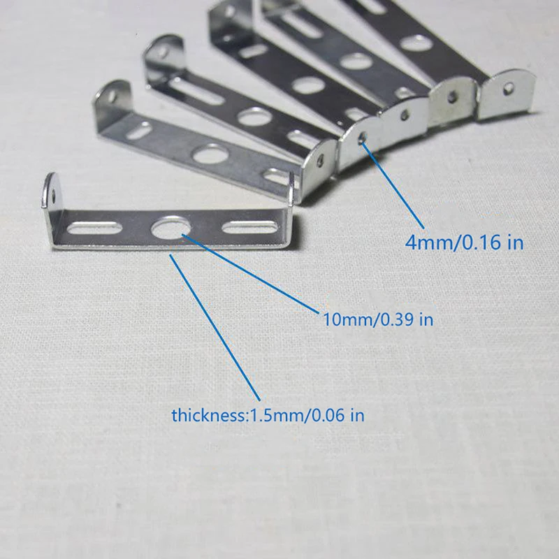 Soporte de montaje para techo y pared, accesorios de iluminación de Hardware, longitud de 35MM, 45MM, 55MM, 65MM, 75MM, 85MM, 95MM, 1,5 MM, 1 piezas