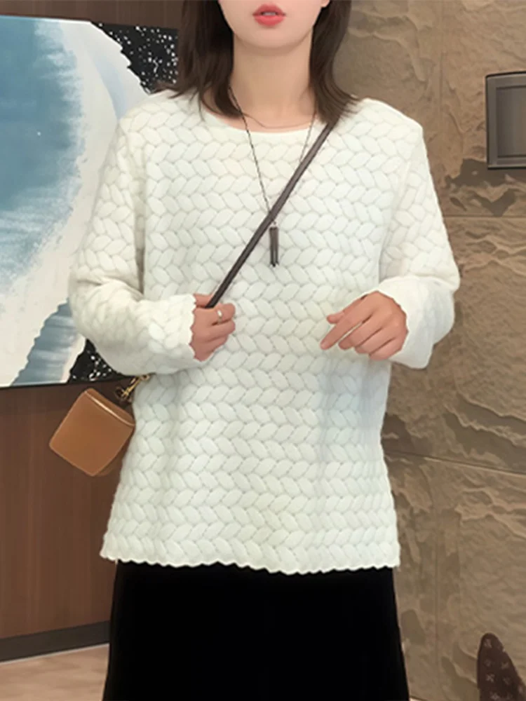 

Женская свободная футболка с длинным рукавом и круглым вырезом, с вырезами, повседневная, весна-лето, новинка, топ для похудения