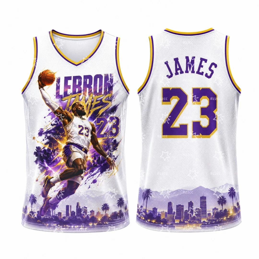 2026 Philadelphia Basketball Trikot LeBron James 76 Basketball Trikot Sommer Sport Herren Shirt Kinderbekleidung T-Shirt Damen ﻿ – Detail 4