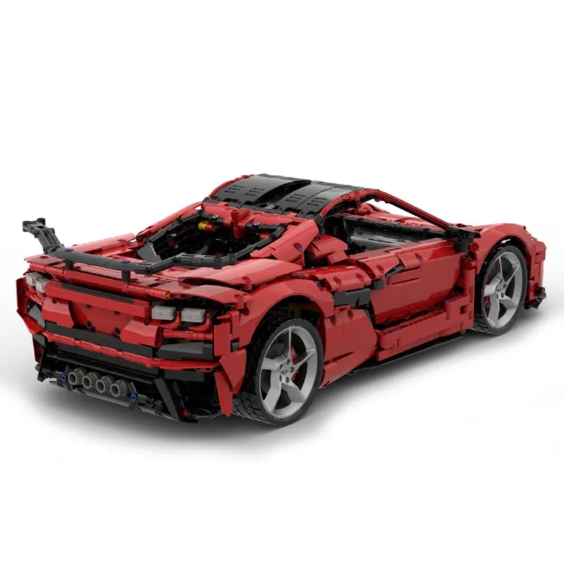 New Technical MOC-175389 C8 Z06 1:8 Scale V8 Engine Super Sports Car Model Buiding Block Bricks Boys Toys Kids Birthday Gifts