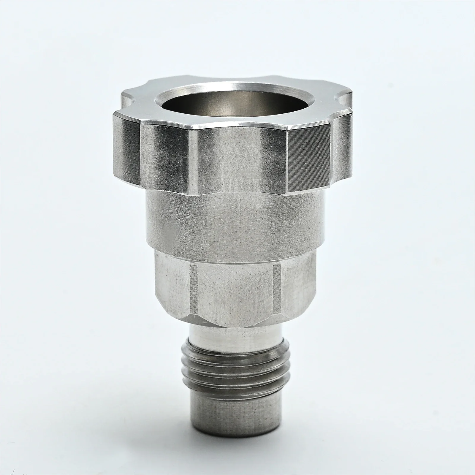 Stainless Steel Spray Gun Adapters Connector Cup Connectors for Specific Sprayer Models (Multiple Thread Sizes)